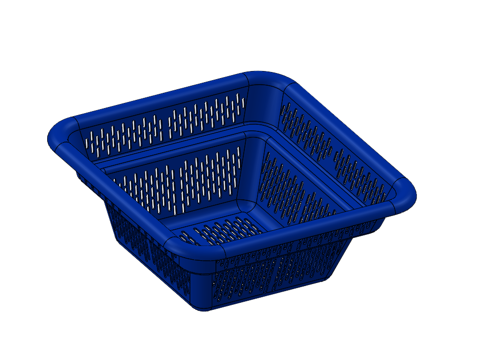 Blue Basket CAD Model